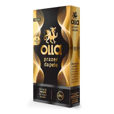 Camisinha Olla Prazer da Pele 4 Unidades