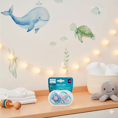 Chupeta Philips Avent Ultra Air de 6 a18 Meses Decorada Sortidas 2 Unidades