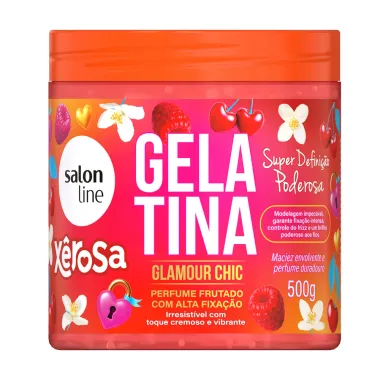 Gelatina Salon Line Xêrosa Glamour Chic Perfume Frutado com Alta Fixação 500g