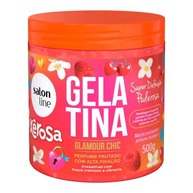 Gelatina Salon Line X&ecirc;rosa Glamour Chic Perfume Frutado com Alta Fixa&ccedil;&atilde;o 500g