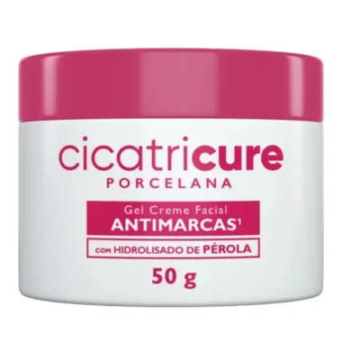 Gel Creme Facial Cicatricure Porcelana Antimarcas 50g