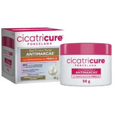 Gel Creme Facial Cicatricure Porcelana Antimarcas 50g