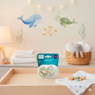Chupeta Philips Avent Ultra Air Tamanho 2 de 6 a 18 Meses Desenhos e Cores Sortidas 2 Unidades