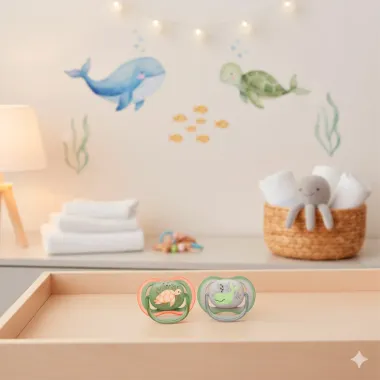 Chupeta Philips Avent Ultra Air Tamanho 2 de 6 a 18 Meses Desenhos e Cores Sortidas 2 Unidades
