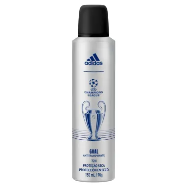 Desodorante Adidas Goal Champions League Aerosol 72h Proteção Seca Antitranspirante 150ml