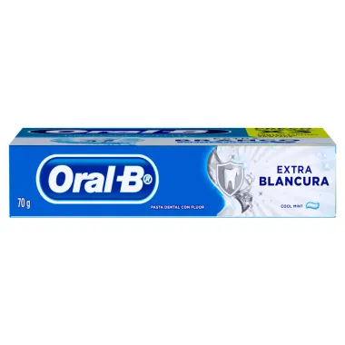 Creme Dental Oral B Branqueamento Extra Branco Menta Fresca com 3 Unidades de 70g cada