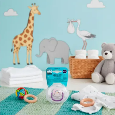 Chupeta Philips Avent Ultra Air Animais Tamanho 1 de 0 a 6 Meses Menina Sortidos1 Unidade