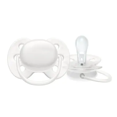Chupeta Philips Avent Ultra Soft Tamanho 2 de 0 a 6 Meses Branco 1 Unidade
