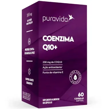 Coezima Q10+ 200mg com 60 Cápsulad Softgel