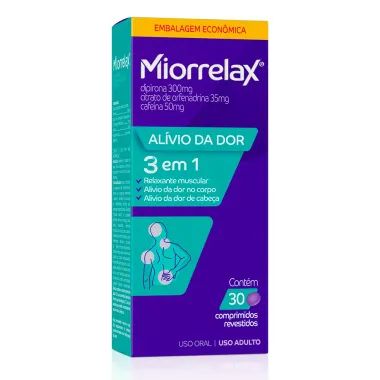 Miorrelax 3 em 1 com 30 Comprimidos Revestidos