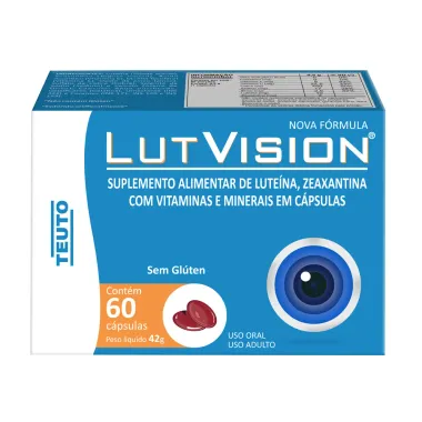 Lut Vision Suplemento Alimentar de Luteína Sem Glúten 60 Cápsulas