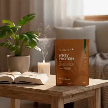 Whey Protein Puravida Isolated e Purified Sabor Vanilla com 22g de Proteína 450g