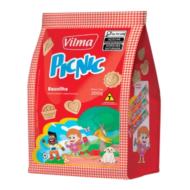 Biscoito Vilma PicNic Sabor Baunilha 200g