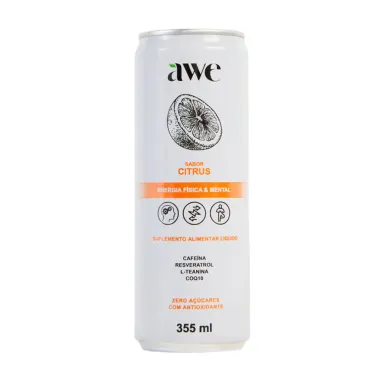 Awe Suplemento Alimentar Líquido Sabor Citrus Zero Açúcares 355ml