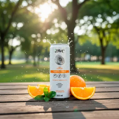 Awe Suplemento Alimentar Líquido Sabor Citrus Zero Açúcares 355ml