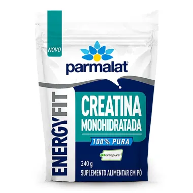 Creatina Monohidratada Parmalat EnergyFit 100% Pura Pó Sachê 240g