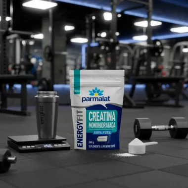 Creatina Monohidratada Parmalat EnergyFit 100% Pura Pó Sachê 240g