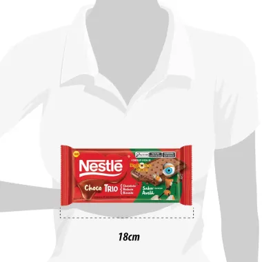 ChocoTrio Nestlé Sabor Avelã 90g