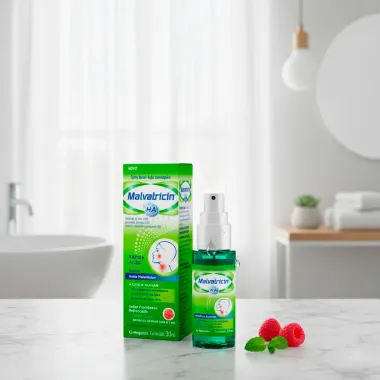 Malvatricin HA Spray Bucal Sabor Framboesa Refrescante 30ml