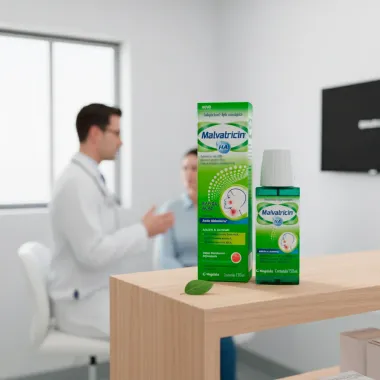 Malvatricin HA Solução Sabor Framboesa Refrescante 150ml