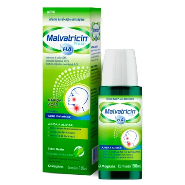 Malvatricin HA Fresh Solução Sabor Menta 150ml