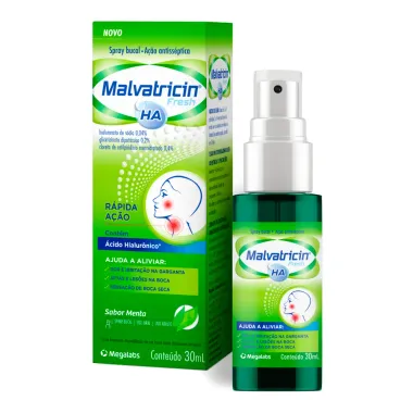 Malvatricin HA Spray Bucal Sabor Menta 30ml