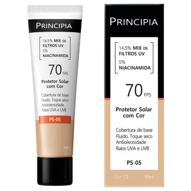 Protetor Solar com Cor Principia PS-05 N70 Cor 1.0 30ml