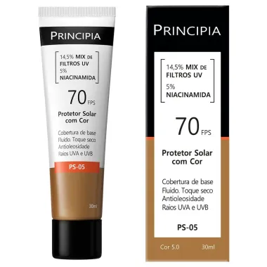 Protetor Solar com Cor Principia PS-05 N70 Cor 5.0 30ml