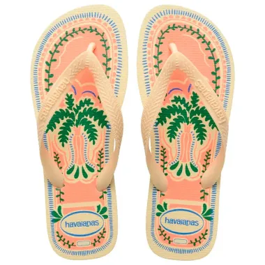 Sandália Havaianas Top Summer Vibes Creme Tamanho 35/36 1 Par