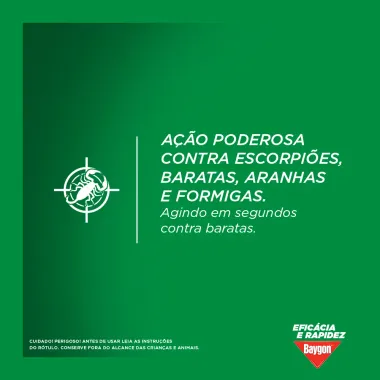 Baygon Max Escorpi&atilde;o Baratas Aranhas e Formigas Aerosol 360ml