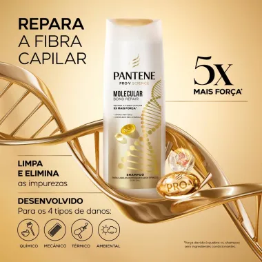 Shampoo Pantene Pro-V Science Molecular Bond Repair 175ml