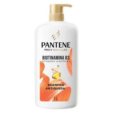 Shampoo Antiqueda Pantene Pro-V Miracles Biotinamina B3 Antiqueda e Nutri&ccedil;&atilde;o 1L