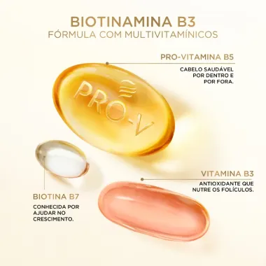Condicionador Antiquebra Pantene Pro-V Miracles Biotinamina B3 Antiqueda e Nutri&ccedil;&atilde;o 1L