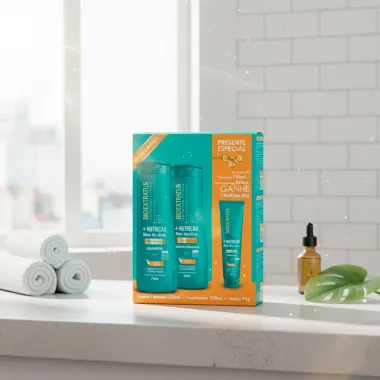 Kit Bio Extratus Mais Nutrição Óleos Nutritivos Shampoo e Condicionador com 350ml cada e Ganhe Máscara 90g