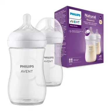 Kit Mamadeira Philips Avent Natural Response 1+ Meses 125ml e 260ml