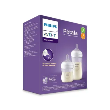 Kit Mamadeira Philips Avent Natural Response 1+ Meses 125ml e 260ml