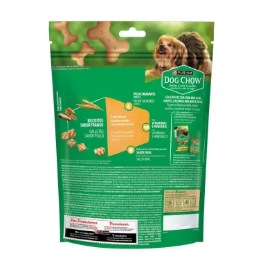 Biscoito para C&atilde;es Dog Chow Adultos Minis e Pequenos Sabor Frango 500g