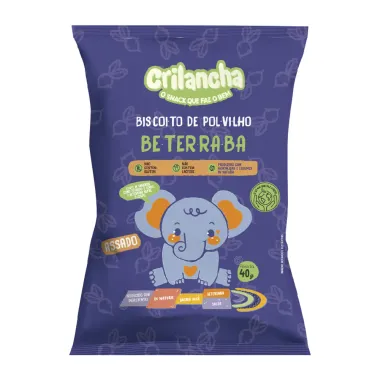 Biscoito de Polvilho Crilancha Beterraba 40g