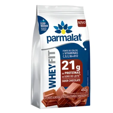 Whey Pó Parmalat Fit Sabor Chocolate 450g