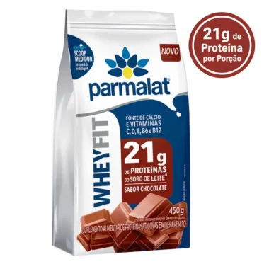 Whey Pó Parmalat Fit Sabor Chocolate 450g