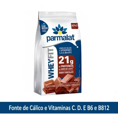 Whey Pó Parmalat Fit Sabor Chocolate 450g