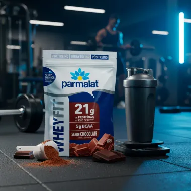 Whey P&oacute; Parmalat Fit Sabor Chocolate 450g