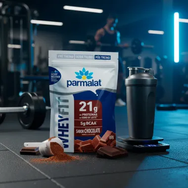 Whey P&oacute; Parmalat Fit Sabor Chocolate 450g