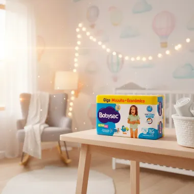 Fralda Babysec Ultrasec Giga Tamanho XG 76 Unidades Descartáveis