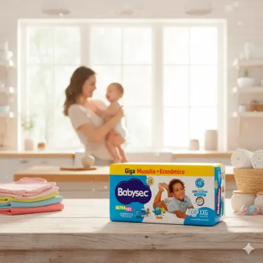 Fralda Babysec Ultrasec Giga Tamanho XXG 68 Unidades Descartáveis