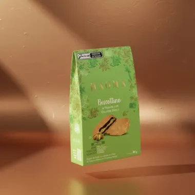 Biscottino Haoma De Pistache Com Chocolate Branco 84g