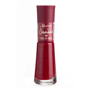 Esmalte Marchetti Cremoso Cor 348 Noite de Vinho 8ml