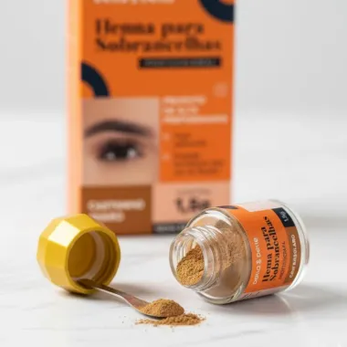 Tintura Henna Para Sobrancelhas Della & Delle Castanho Claro 1,5g