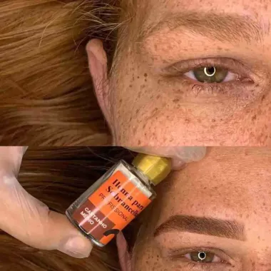 Tintura Henna para Sobrancelhas Della & Delle Castanho Medio 1,5g