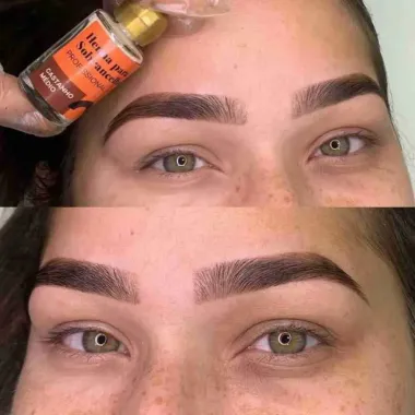 Tintura Henna para Sobrancelhas Della & Delle Castanho Medio 1,5g